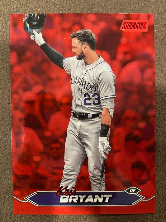 Kris Bryant - 2024 Topps Stadium Club - Red Foil - Rockies