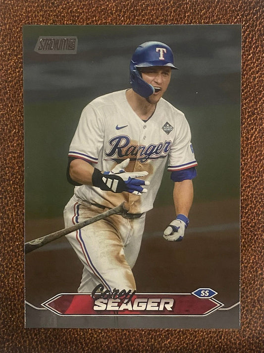 Corey Seager - 2024 Topps Stadium Club - Black Foil - Rangers