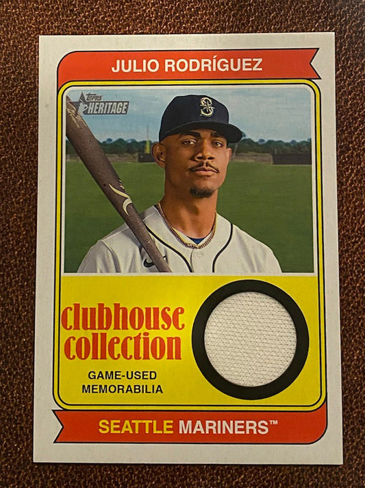Julio Rodríguez - 2023 Topps Heritage - Game-Used Relic - Mariners