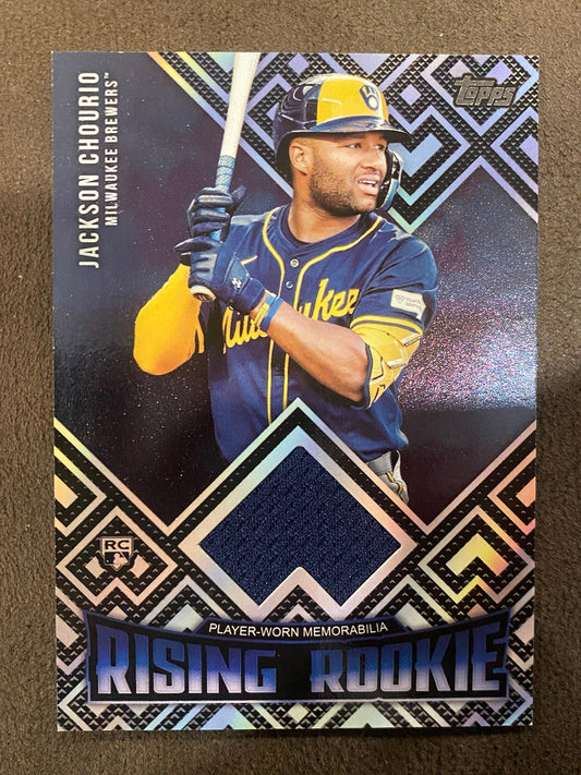 Jackson Chourio - 2024 Topps Update - Rising Rookie Player Worn Relic - Brewers