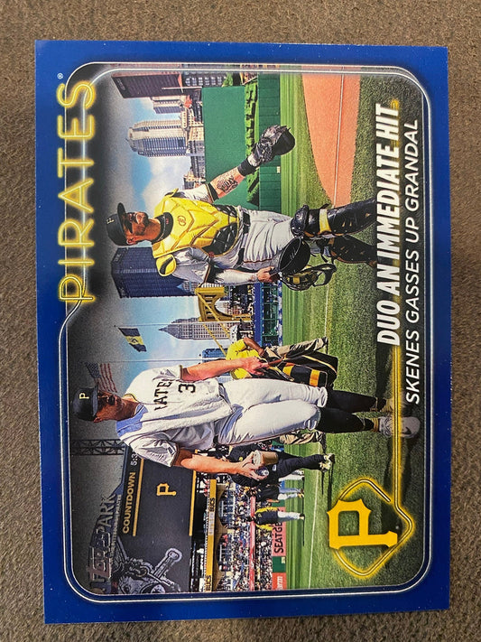 Paul Skenes / Yasmani Grandal - 2024 Topps Update - BLUE - Pirates