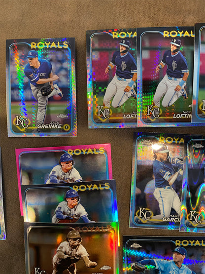 Kansas City Royals - All Parallels Lot - 2024 Topps Chrome - Royals