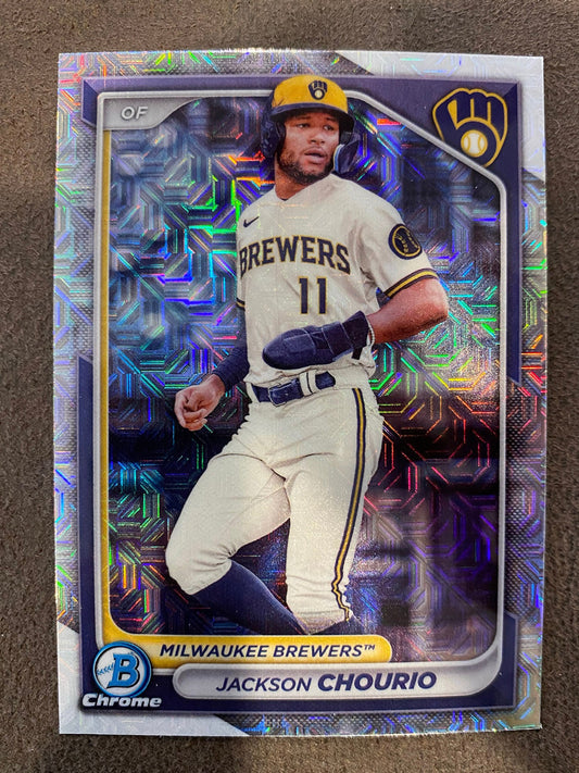 Jackson Chourio -  2024 Bowman - Mojo Refractor - Brewers