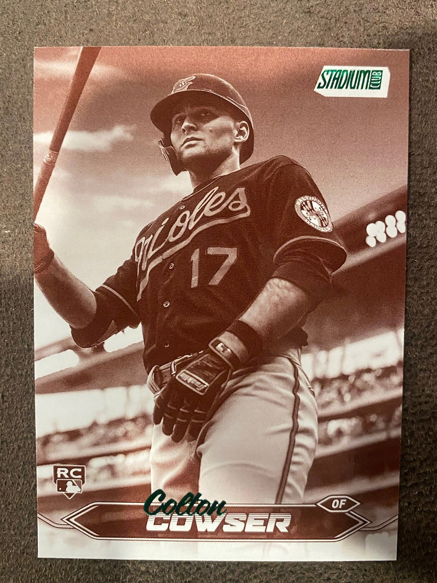 Colton Cowser -  2024 Topps Stadium Club - Sepia - Orioles