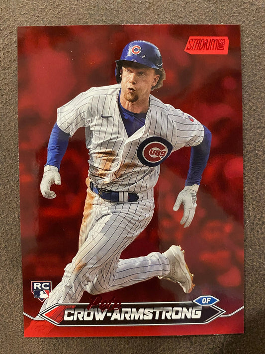 Pete Crow Armstrong - 2024 Topps Stadium Club - Red Foil - Cubs