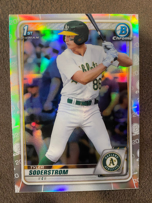 Tyler Soderstrom - 2020 Bowman Draft - 1st Refractor - Athletics