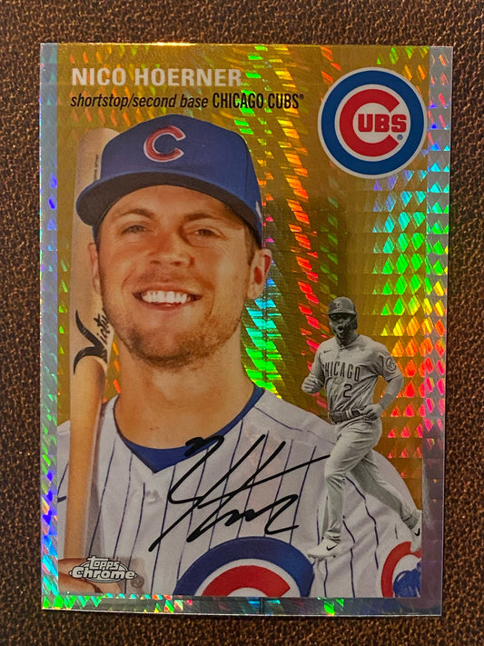 Nico Hoerner - 2023 Topps Chrome Platinum Anniversary - Prism Refractor - Cubs