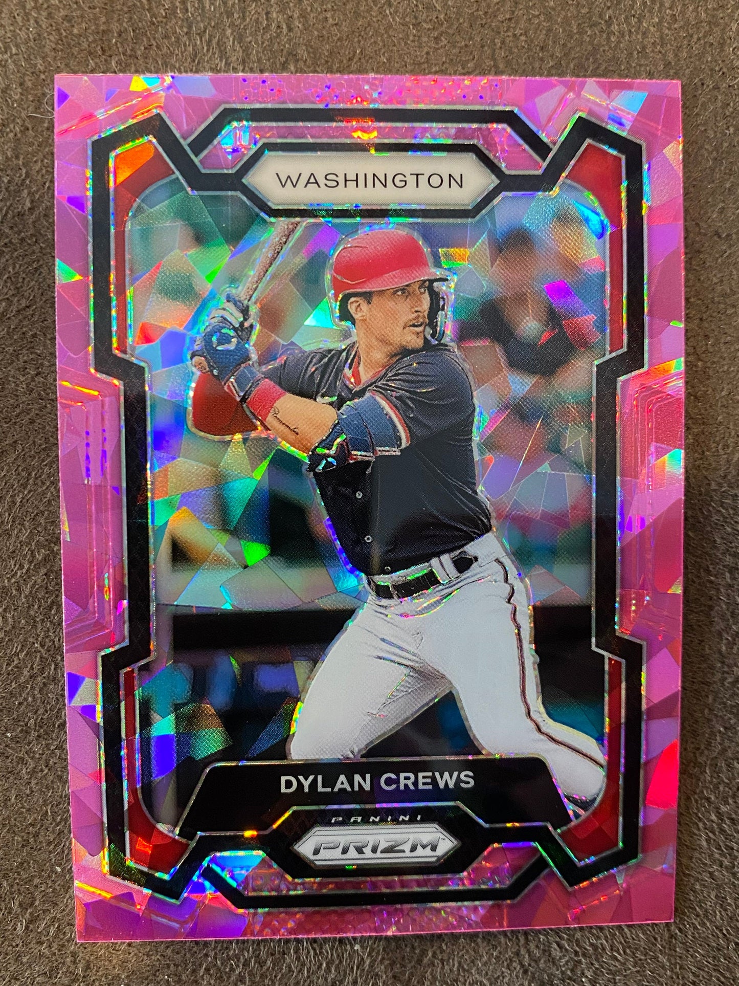 Dylan Crews - 2024 Panini Prizm - Pink Ice - Nationals