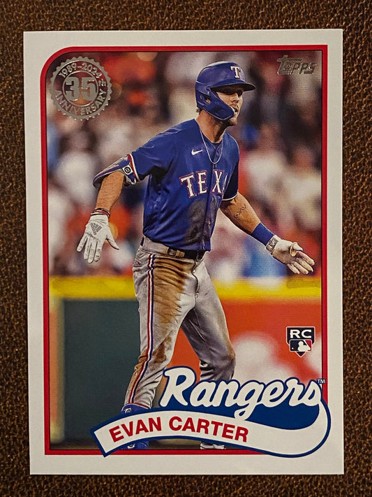 Evan Carter - 2024 Topps Series 2 - 1989 Insert - Rangers