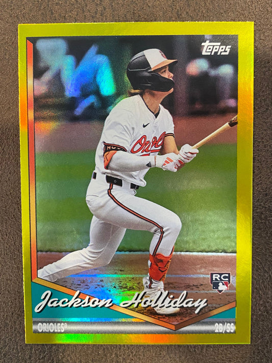Jackson Holliday - 2024 Topps Archives - Yellow Foil - Orioles