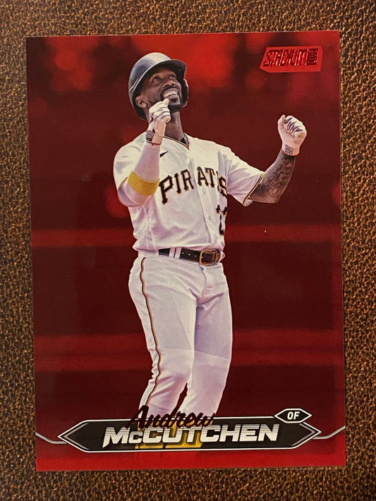 Andrew McCutchen - 2024 Topps Stadium Club - Red Foil - Pirates
