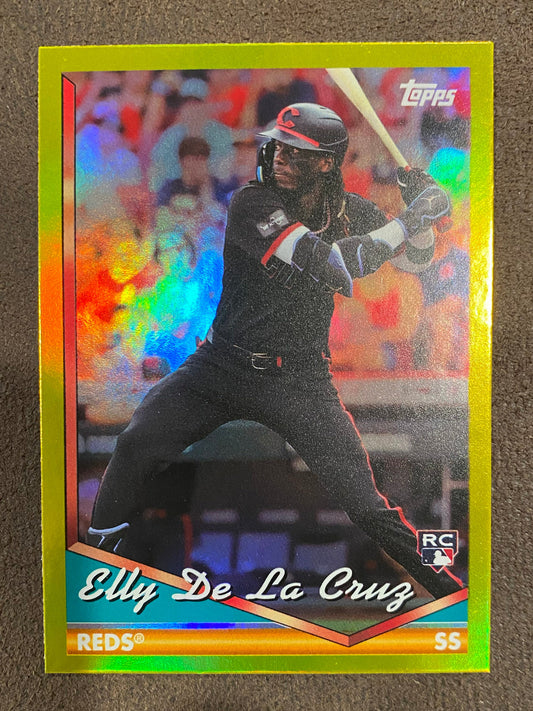 Elly De La Cruz - 2024 Topps Archive - Yellow Foil - Reds