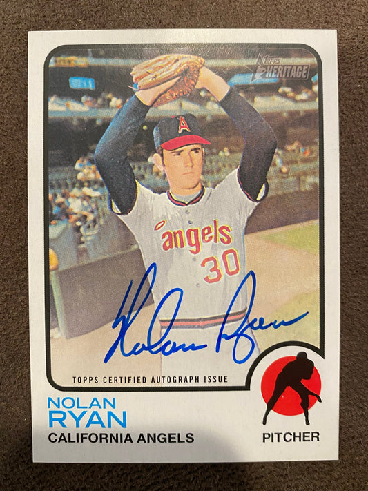 Nolan Ryan - 2022 Heritage High Number - Real One AUTO - Angels