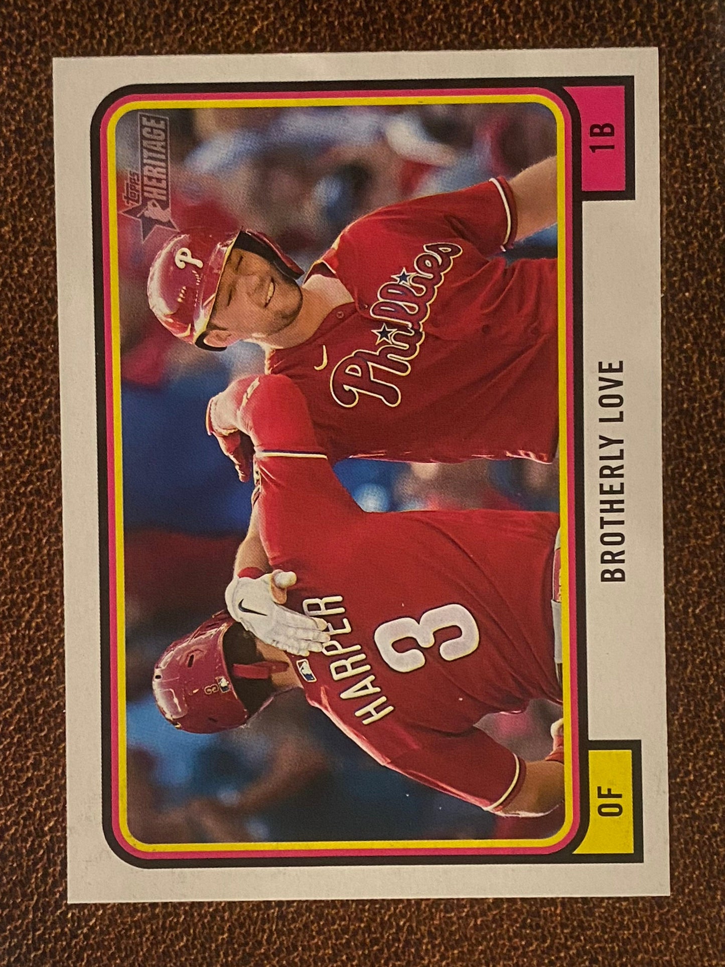 Rhys Hoskins / Bryce Harper - 2022 Topps Heritage High Number - Combo Brotherly Love - Phillies