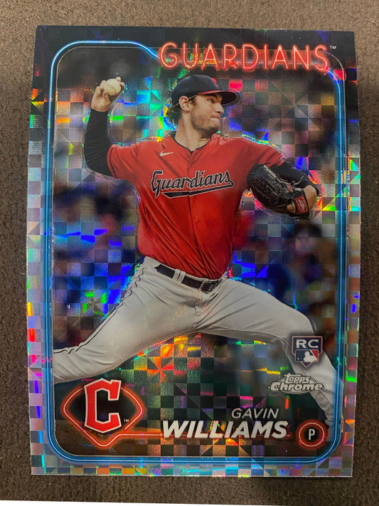 Gavin Williams - 2024 Topps Chrome - Xfractor - Guardians