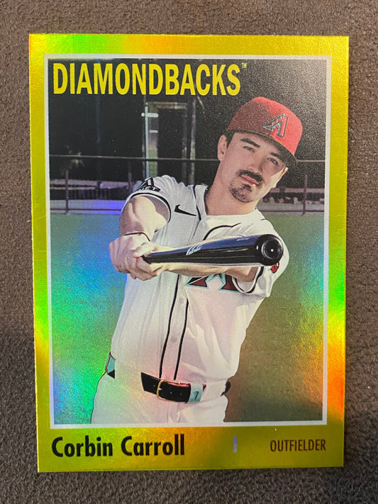 Corbin Carroll - 2024 Topps Archives - Yellow Foil - Diamondbacks