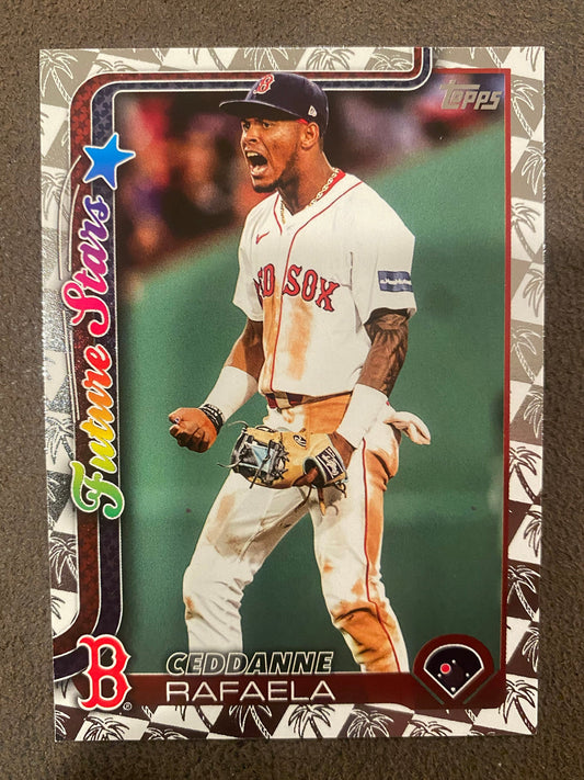Ceddanne Rafaela - 2025 Topps Series 1 - Spring Training Parallel - Red Sox
