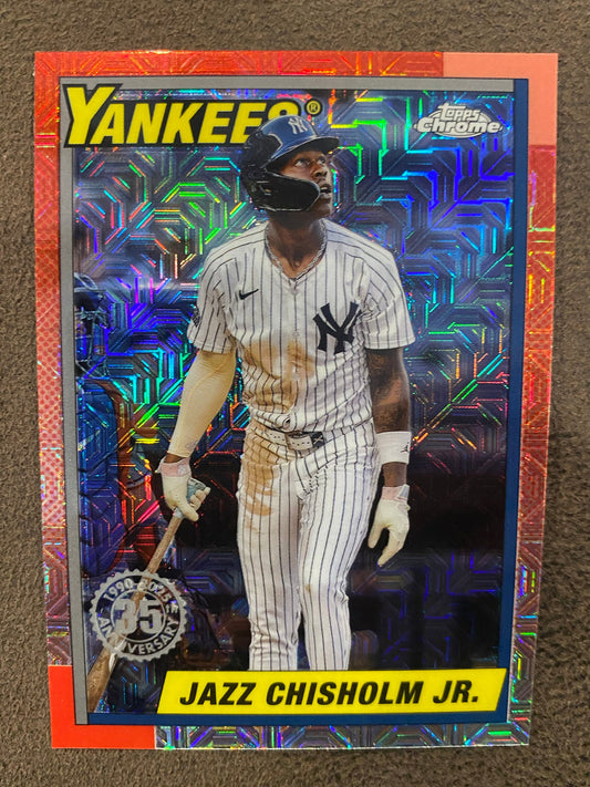 Jazz Chisholm Jr. - 2025 Topps Series 1 - Silver Pack Mojo Refractors - Yankees