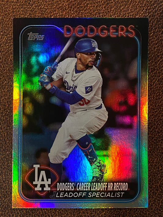 Mookie Betts - 2024 Topps Update - Rainbow Foil (HR Record) - Dodgers