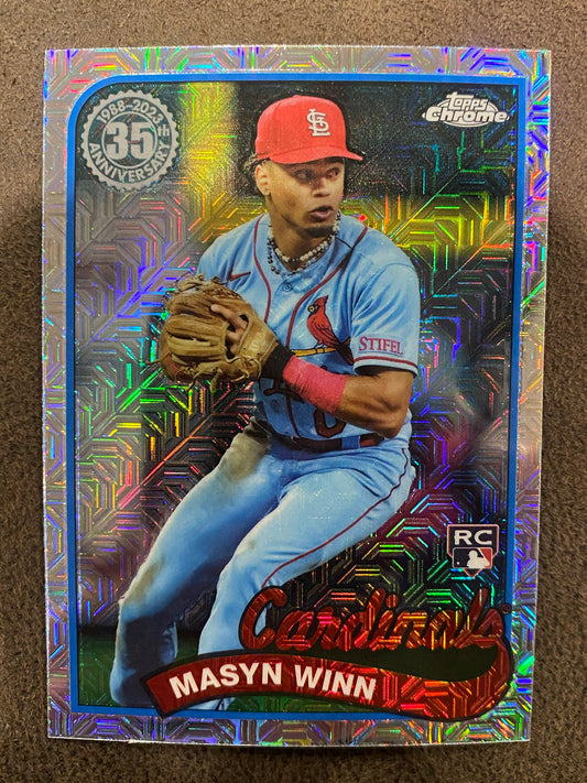 Masyn Winn - 2024 Topps Series 1 - Silverpack Mojo Refractor - Cardinals