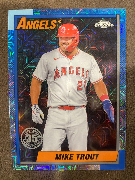 Mike Trout - 2025 Topps Series 1 - Silver Pack Mojo Refractor - Angels