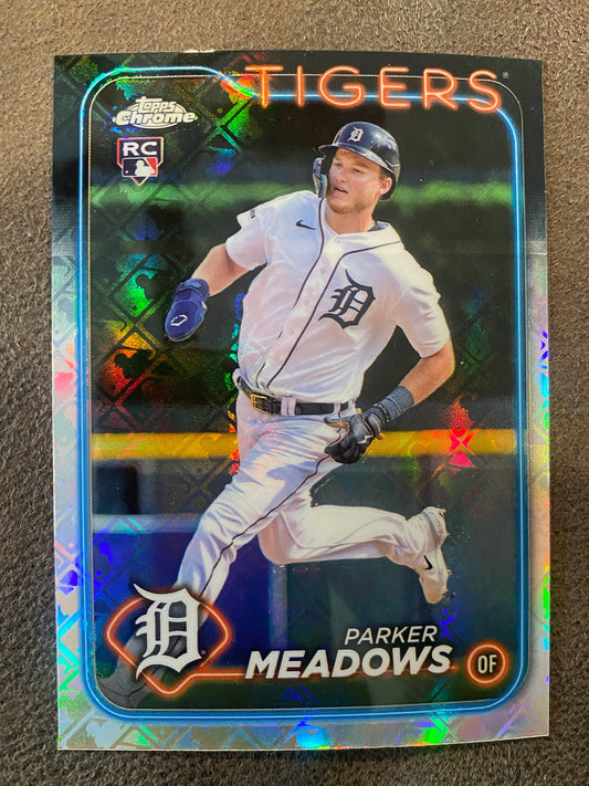 Parker Meadows - 2024 Topps Chrome - Logofractor - Tigers