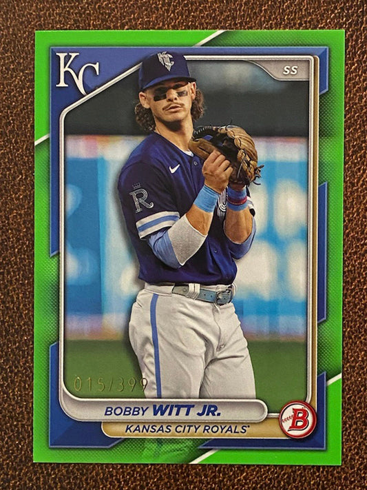 Bobby Witt Jr. - 2024 Bowman - Green Parallel /399 - Royals