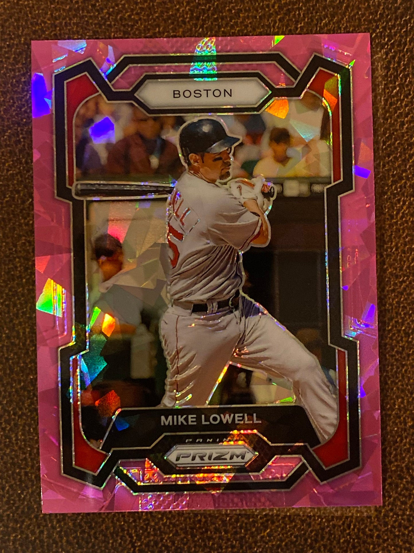 Mike Lowell - 2024 Panini Prizm - Pink Ice Mega - Red Sox