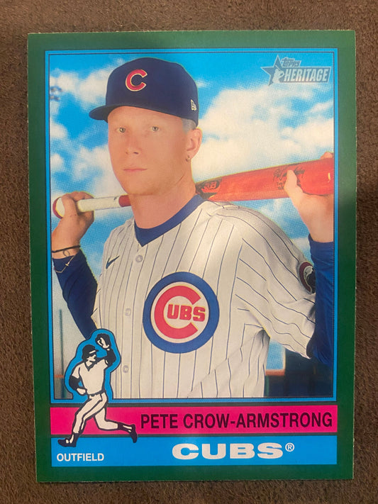 Pete Crow Armstrong - 2025 Topps Heritage - Green Border - Cubs