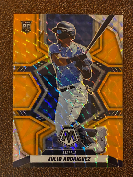 Julio Rodriguez - 2022 Mosaic - Orange Reactive - Mariners