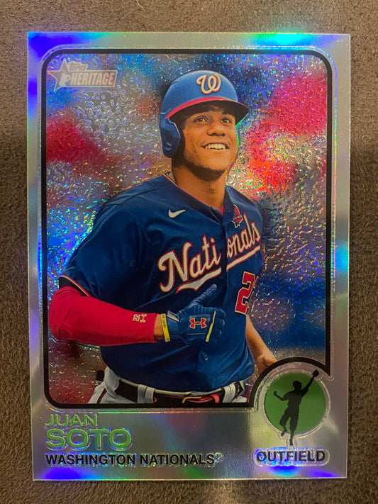 Juan Soto - 2022 Topps Heritage - Silver Refractor /673 - Nationals
