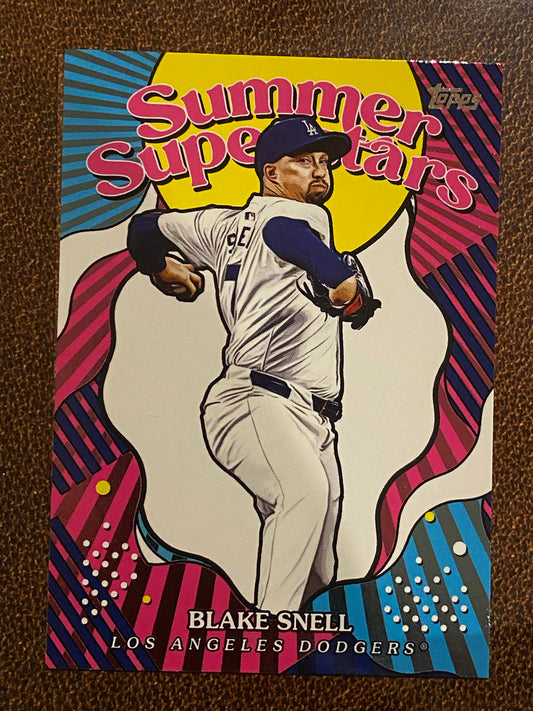 Blake Snell - 2025 Topps Series 2 - Summer Superstars Insert - Dodgers