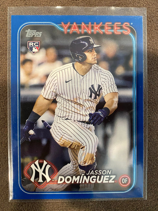 Jasson Dominguez - 2024 Topps Series 1 - Rookie BLUE parallel - Yankees