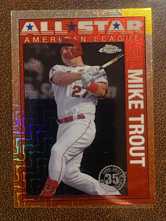 Mike Trout - 2025 Topps Series 2 - 1990 All Star Mojo Refractor - Angels