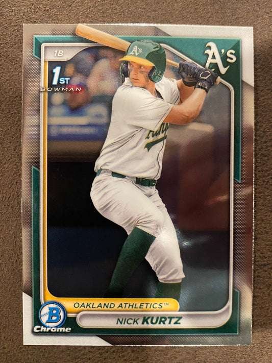 Nick Kurtz - 2024 Bowman Draft - 1st Chrome - Athletics