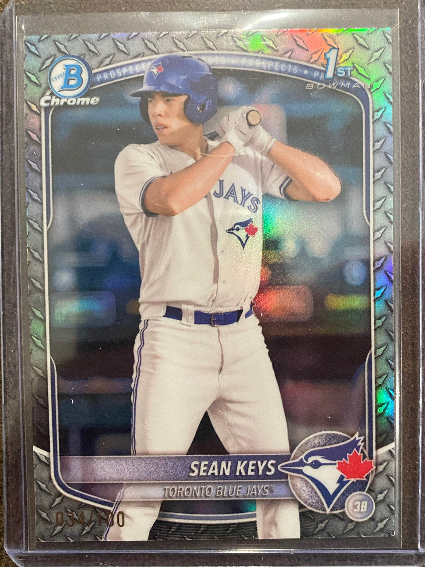 Sean Keys - 2025 Bowman - Steel Metal Refractor - Blue Jays