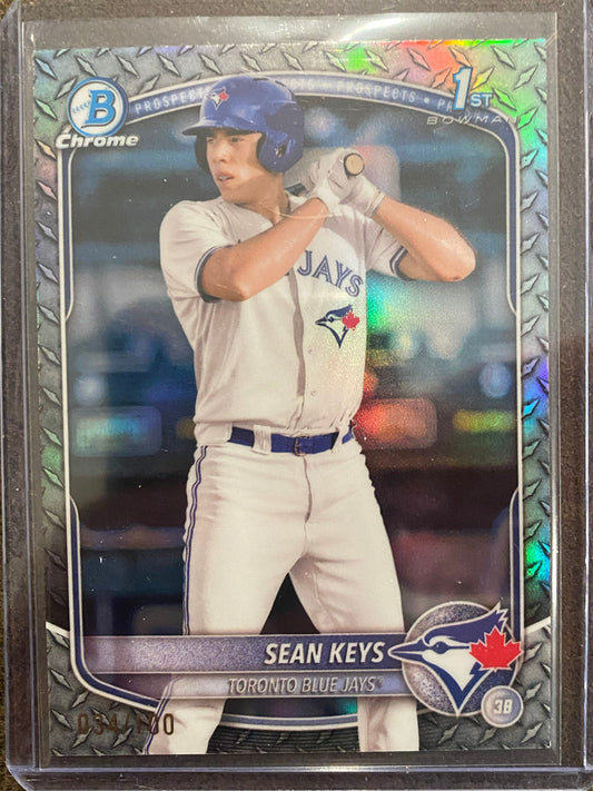 Sean Keys - 2025 Bowman - Steel Metal Refractor - Blue Jays