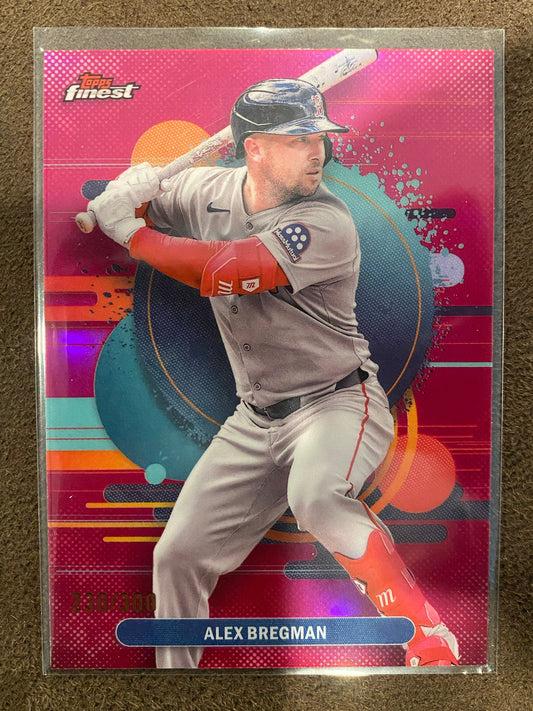 Alex Bregman - 2025 Topps Finest - Uncommon Pink /300 - Red Sox