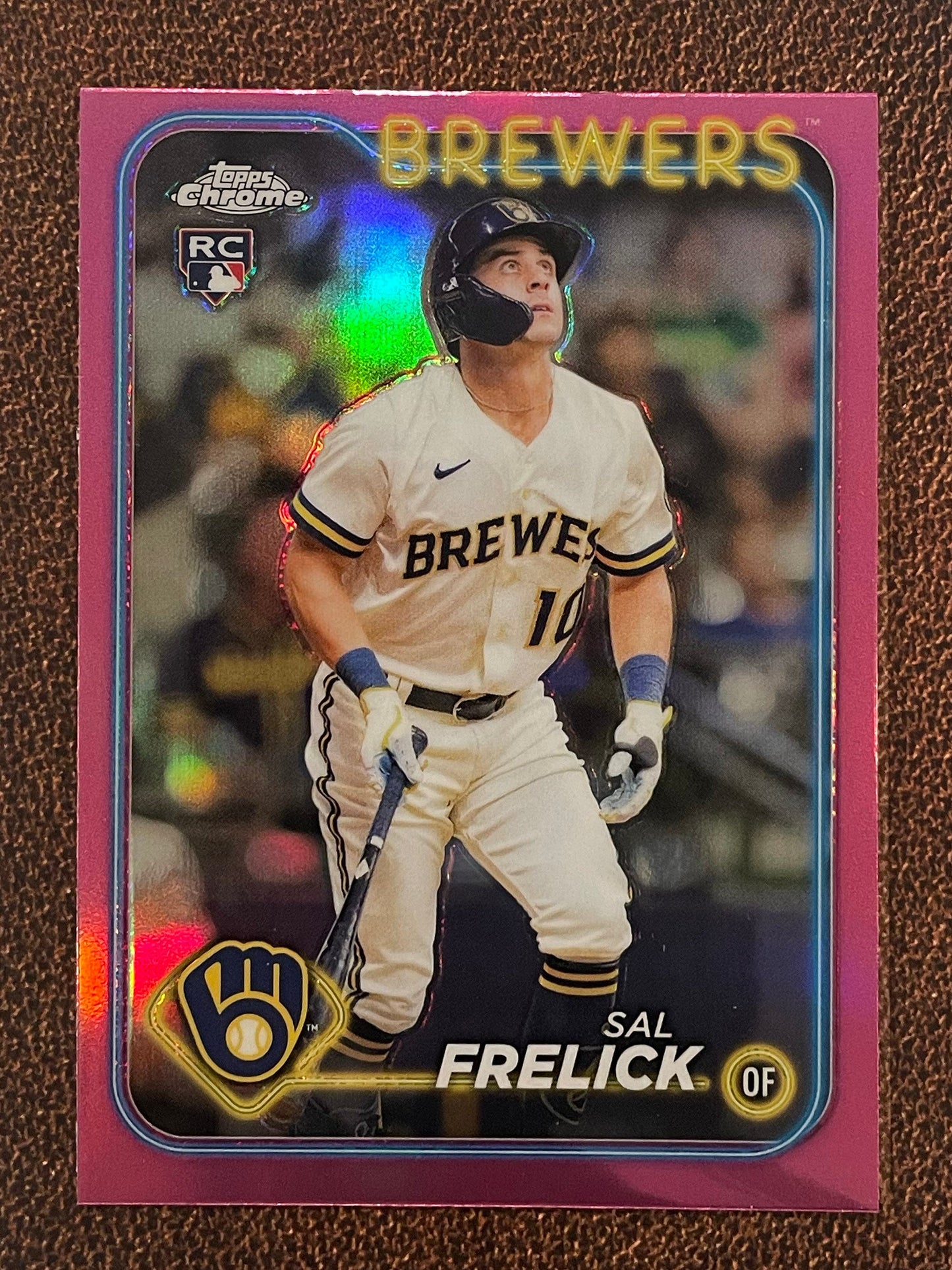 Sal Frelick - 2024 Topps Chrome - Pink Refractor - Brewers