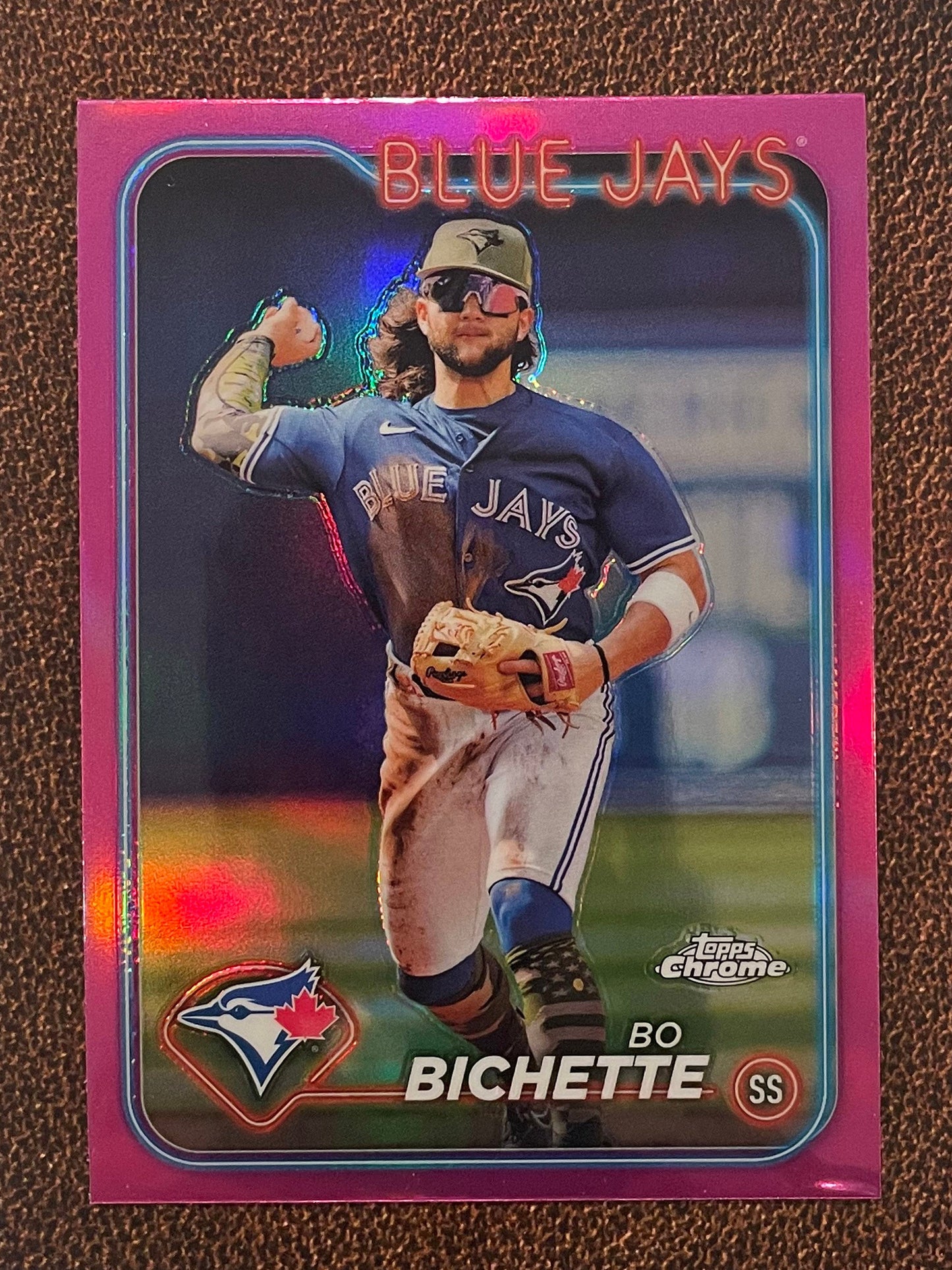 Bo Bichette - 2024 Topps Chrome - Pink Refractor - Blue Jays