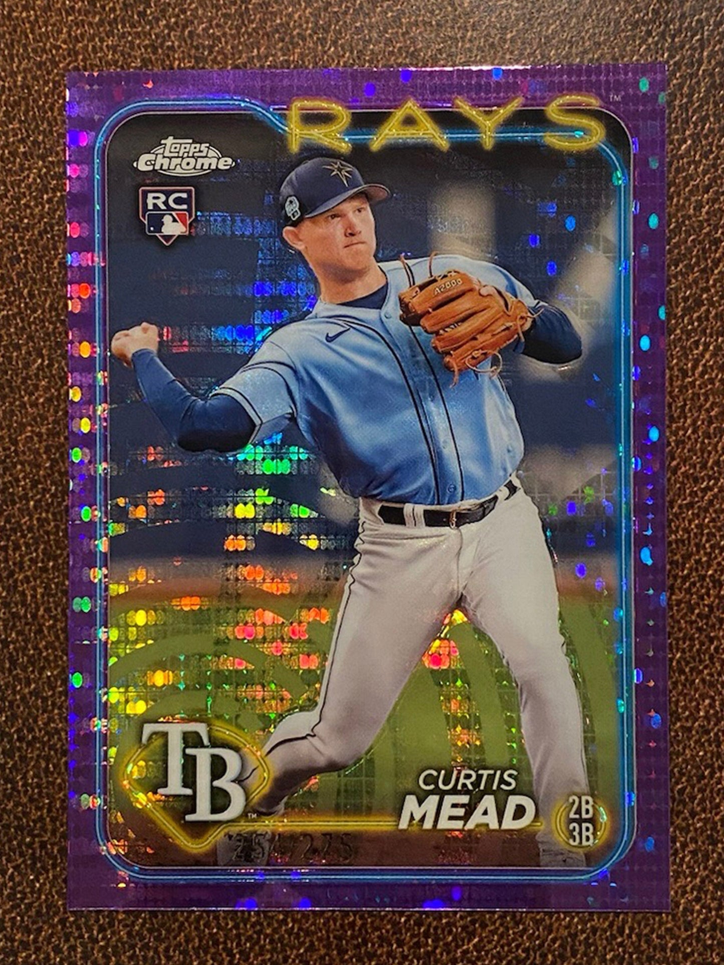 Curtis Mead - 2024 Topps Chrome - Rookie Purple /275 - Rays