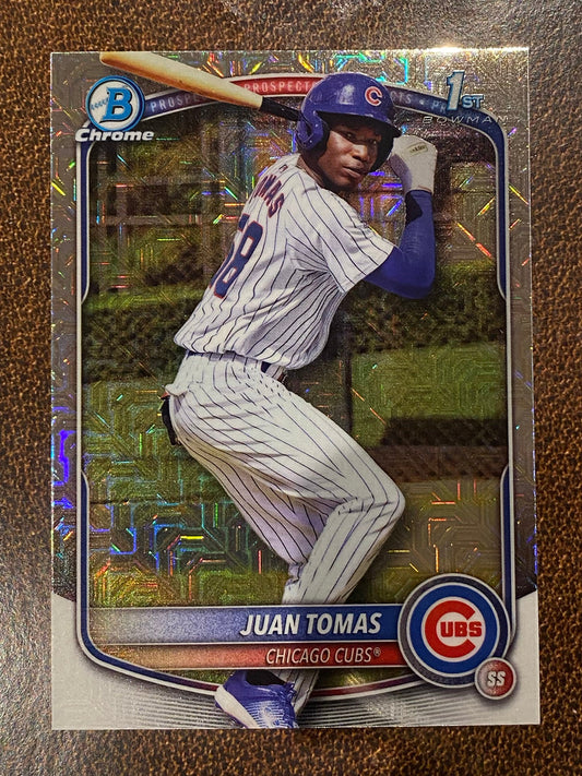 Juan Tomas - 2025 Bowman Chrome - 1st Mojo - Cubs