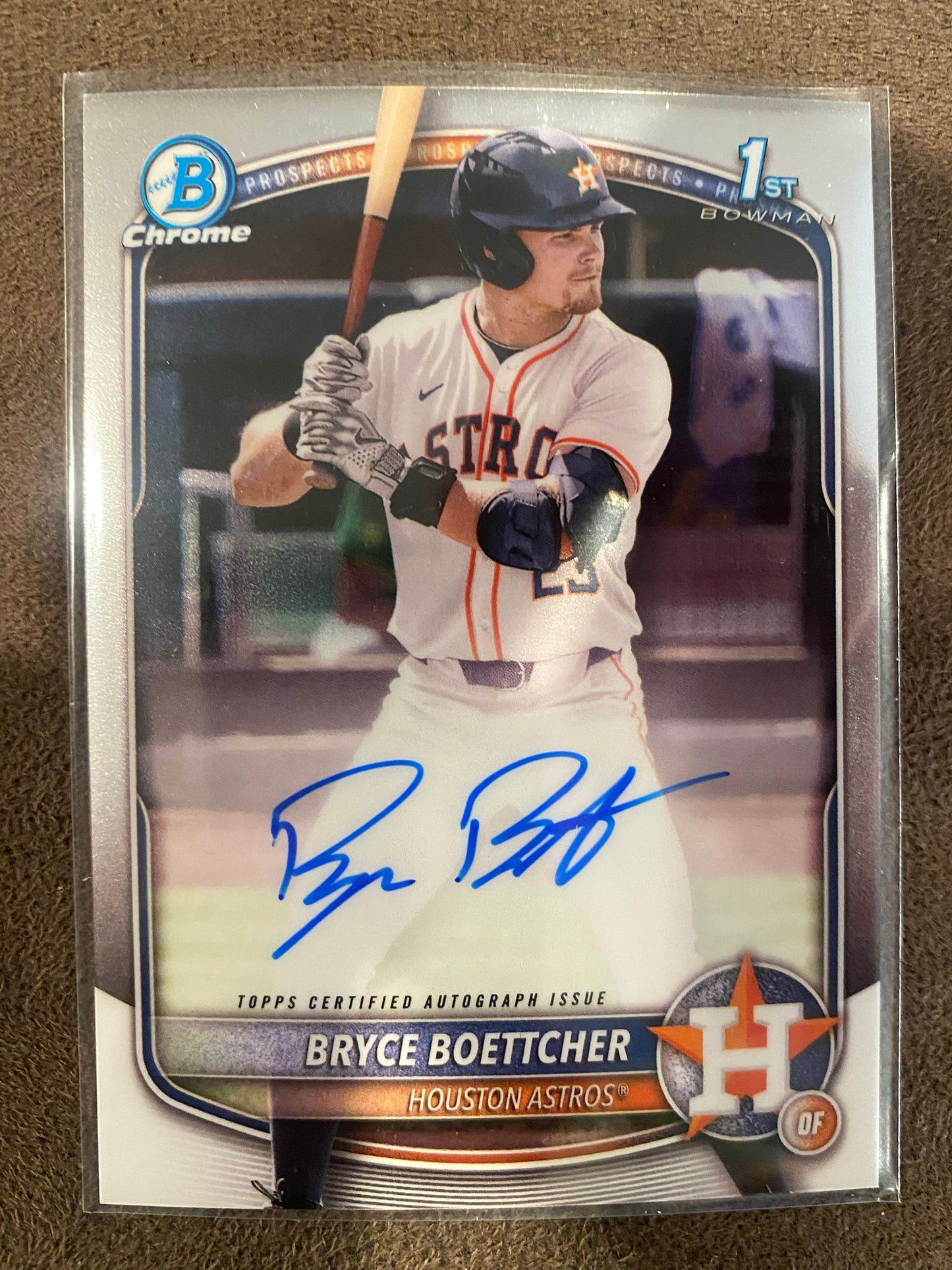 Bryce Boettcher - 2025 Bowman Chrome - 1st Chrome AUTO - Astros
