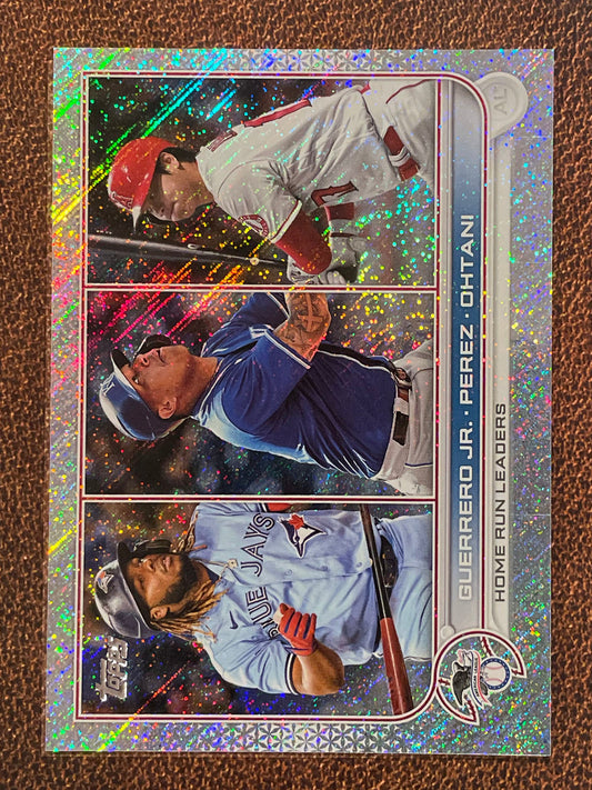 Shohei Ohtani/Perez/Guerrero - 2022 Topps Series 1 - Home Run Leaders /875 - Dodgers