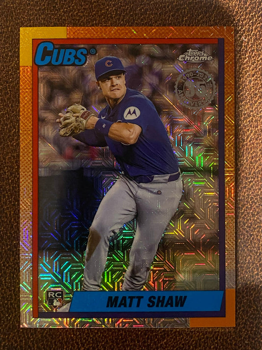 Matt Shaw - 2025 Topps Update - 1990 Mojo Refractor - Cubs