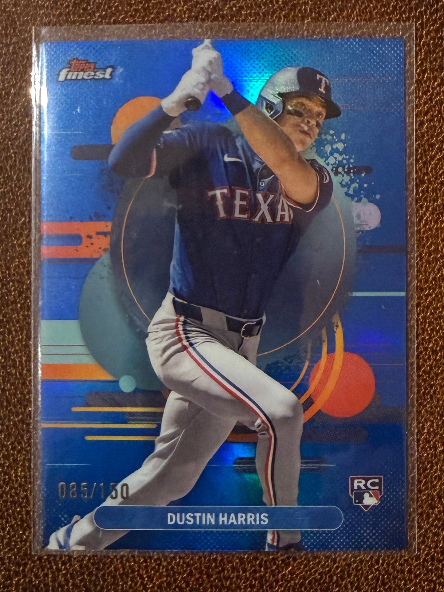 Dustin Harris - 2025 Topps Finest - Blue Uncommon /150 - Rangers