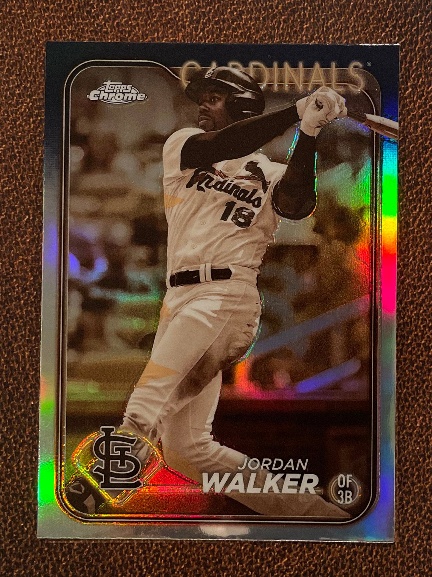 Jordan Walker - 2024 Topps Chrome - Sepia Refractor - Cardinals