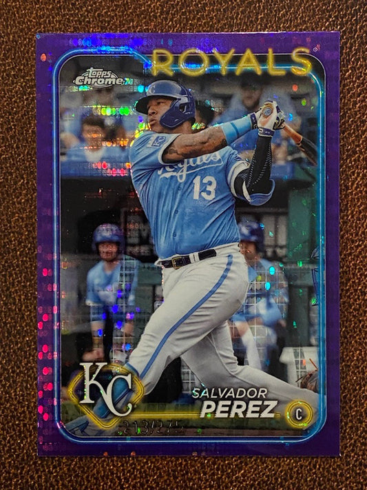 Salvador Perez - 2024 Topps Chrome - Purple /275 - Royals