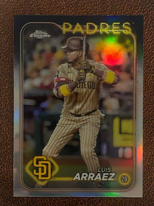 Luis Arraez - 2024 Topps Chrome - Refractor - Padres