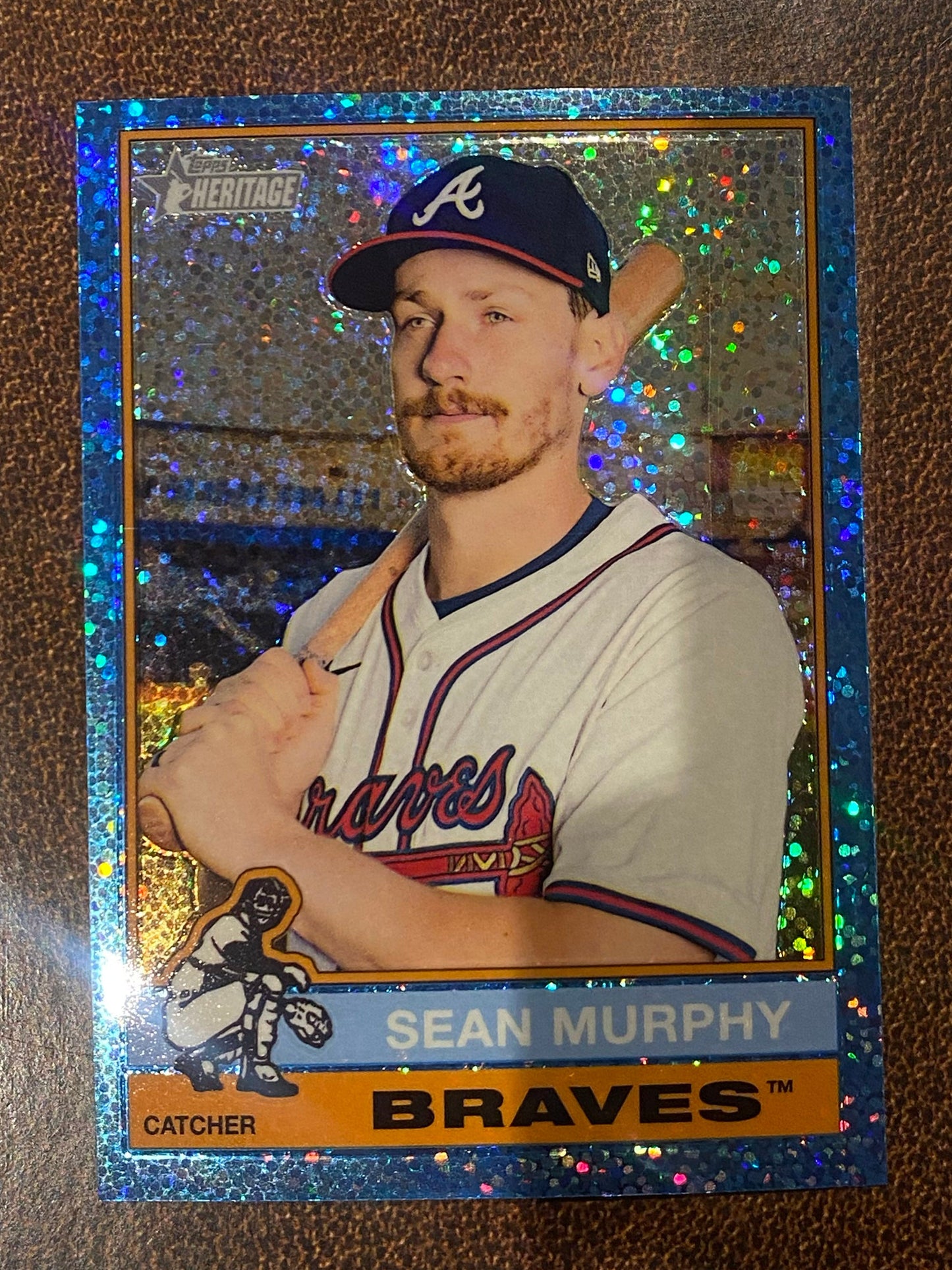 Sean Murphy - 2025 Topps Heritage High Number - Blue Sparkle - Braves